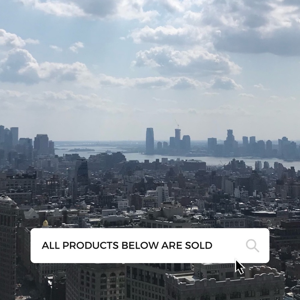 ALL PRODUCTS BELOW ARE SOLD